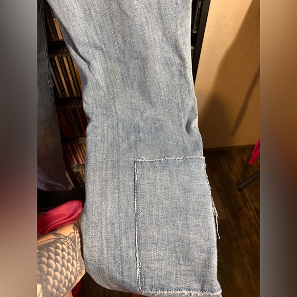 Judy Blue Boyfriend Fit Patchwork Jeans Women’s Size 5/27 Distressed Denim - Picture 7 of 7